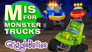 Monster Trucks Learn the Alphabet  ABCs  Episode 01 [upl. by Tratner736]