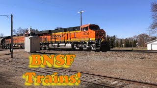 BNSF Compile of Trains bnsf trains [upl. by Annaujat]