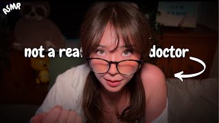 ASMR a fake doctor gives you a bizarre cranial nerve exam 😳🩺 random chaotic personal attention [upl. by Avrenim]