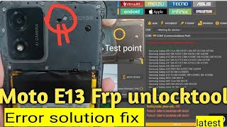 moto e13 frp bypass unlock tool  Motorola e13 frp bypass  moto frp unlock error fix  Motorola [upl. by Anneliese432]