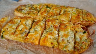 Garlic Bread Recipe  Garlic cheese Bread With Chilli Oil  Cozy Fall Recipe [upl. by Alarise]