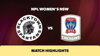 NPL Womens NSW Round 16 Highlights – Blacktown Spartans v Emerging Jets [upl. by Afrikah]