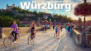 Würzburg Germany Walking tour 4K 60fps [upl. by Dinse]