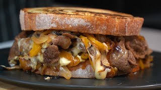 EASY Brisket CHEESESTEAK with Caramelised Veggies [upl. by Nur261]