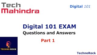 Tech Mahindra Digital 101 Exam Questions and Answers 2023  PASS 85 [upl. by Kohler]