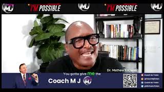 Coach M J Shares his Newest Fundraiser Initiative with Dr Mathew Knowles [upl. by Schuh240]