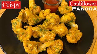 Fulkopi bhaja  How To Make Tasty Cauliflower Fritters  Quick amp Easy Gobhi Fry [upl. by Aisayt]