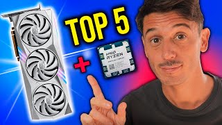 TOP 5 COMBOS CPU  GPU Gaming 2024 Octubre  Mejores Presupuestos PC Gamer [upl. by Bullivant]