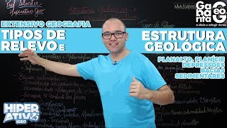 Geografia pro Enem  Tipos Formas e Estrutura do Relevo [upl. by Polito]