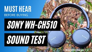 Sony WHCH510 Sound Quality Test  HeadphonesAddict [upl. by Paco]