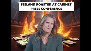 Chrystia Freeland Bombarded With Tough Questions At Cabinet Press Conference [upl. by Gracye]