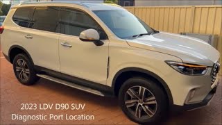 2023 LDV D90 SUV Diagnostic Port Location [upl. by Affrica]