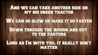 Jason Aldean  Big Green Tractor LYRICS [upl. by Ahsiam]