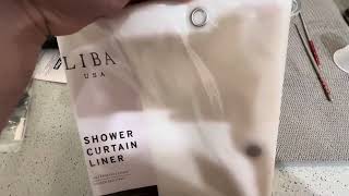 Review  LiBa Bathroom Shower Curtain Liner [upl. by Ybsorc419]