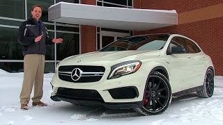 2015 MercedesBenz GLA45 AMG  TestDriveNowcom Review by Auto Critic Steve Hammes  TestDriveNow [upl. by Ylrahc]