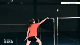 Test Badminton Netzdrop  Amorti au filet  Drop a rete [upl. by Lali200]