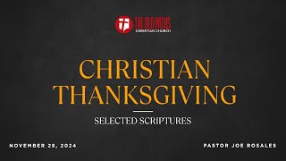 quotChristian ThanksgivingquotSelected Scriptures [upl. by Eeralav]