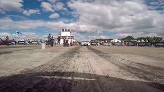 Mitsubishi drag race 3000GT VR4 BPU 14psi VS 101 GTO Twin Turbo conversion camera car [upl. by Estren352]