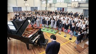 Nobuyuki Tsujii plays for school children Sydney 2016 [upl. by Laura]