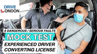 8 Dangerous  Serious Faults  Experienced Driver Needs to Convert License  UK Driving Test [upl. by Airotciv494]