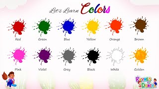 Learn Colors Name In English  Color Videos For Kids  Learn to write colors name for Kids [upl. by Publius]