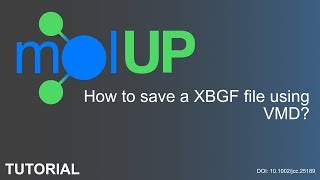 How to save a XBGF file using VMD [upl. by Tevlev]