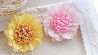 Flower Craft with Cloth  How to Use Flower Making Tools [upl. by Dorej]