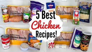 5 BEST amp EASIEST CHICKEN RECIPES  Fast Tasty Chicken Dinners Youll Make On Repeat  Julia Pacheco [upl. by Teilo846]