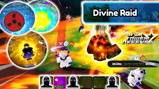 Divine Madara Raid feat 6Star Genos  4 Units Solo Gameplay  Roblox All Star Tower Defense [upl. by Anairuy966]