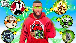 FRANKLIN Upgrading TO BEN 10 in GTA 5 Hindi  GTA5 AVENGERS GTA 5 mods [upl. by Jegar]