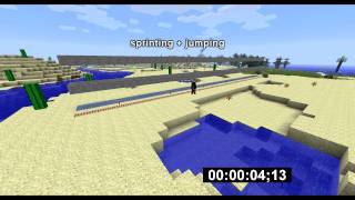 Speed Running 18  60 kmh  373 mph  Minecraft [upl. by Encratia]