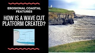 What are Wave Cut Platforms and how are they formed  annotated diagram and explanation [upl. by Ecinerev]