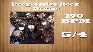 170 BPM  54  Progressive Rock Drums [upl. by Alyson]