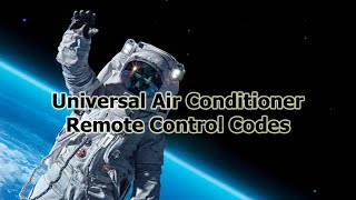 Universal Air Conditioner Remote Control Codes NONA [upl. by Xever]