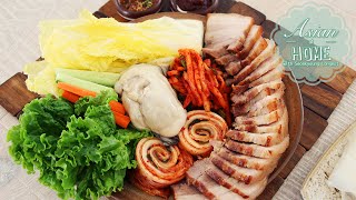 Bossam Korean Boiled Pork Wrap [upl. by Olaf]