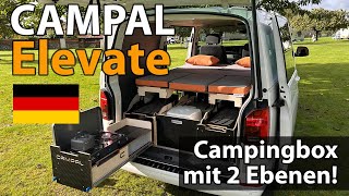 Die BESTE und EINZIGE Campingbox mit 2 Ebenen Für VW T5T6 und andere CAMPAL Elevate [upl. by Hunfredo308]