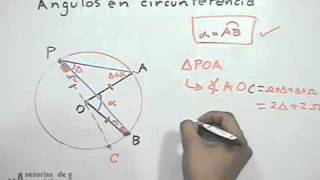 Tipos de ángulos en la circunferencia  PARTE 2 [upl. by Syxela]