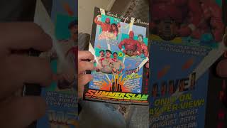 ULTIMATE WARRIOR HULK HOGAN WWF Magazine with SummerSlam 1991 Preview wwe summerslam [upl. by Maite814]