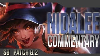 Commentary How to Comeback as Nidalee when behind S8 Patch 82 [upl. by Nosecyrb441]