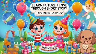 Future Tense  English Grammar  Short Story  Grade 1 Colorful  Easy Learning  eGuru [upl. by Suivatco377]