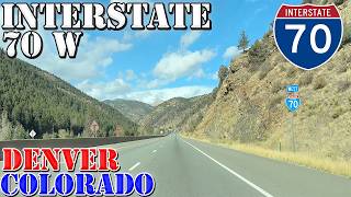 I 70 West  Denver to Silverthorne  Colorado  4K Highway Drive [upl. by Westlund113]