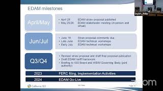 Informational Meeting – California ISO CAISO – Extended Day Ahead Market EDAM [upl. by Remsen311]