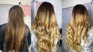 How to FREEHAND BALAYAGE for Dark hair Tutorial Step by step Hindieasy way [upl. by Eceer]