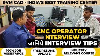 CNC Programming Interview  CNC VMC Programming at RVM CAD with 100 Job Assistance [upl. by Paik]