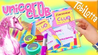 Einhorn Club Karten  Eintrittskarten DIY selber machen basteln Einhorn Glückwunschkarte basteln va [upl. by Eneleoj]