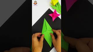 Origami Tulpenbasteln  Einfaches Tutorial für Anfänger  Kreatives Falten auf Deutsch  Shorts [upl. by Danila]