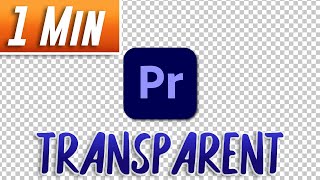 Exporting With A Transparent Background in Premiere Pro [upl. by Anegal]