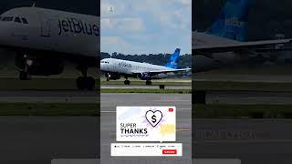 American Eagle CRJ 700 amp jetBlue Airbus 320 Takeoff With Live ATC shorts aviation planespotting [upl. by Joo]