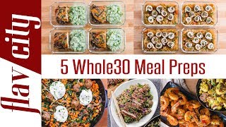 5 Whole30 Meal Prep Recipes  Breakfast Lunch And Dinner [upl. by Gilman904]