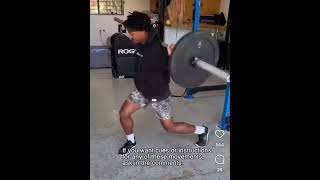 Offbalance Barbell Rotational Lunge [upl. by Eicrad]